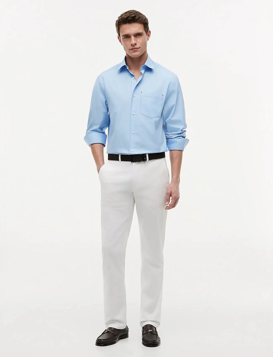 Tommy Hilfiger - DENTON ESSENTIAL TWILL - chino-püksid - th optic white - 3