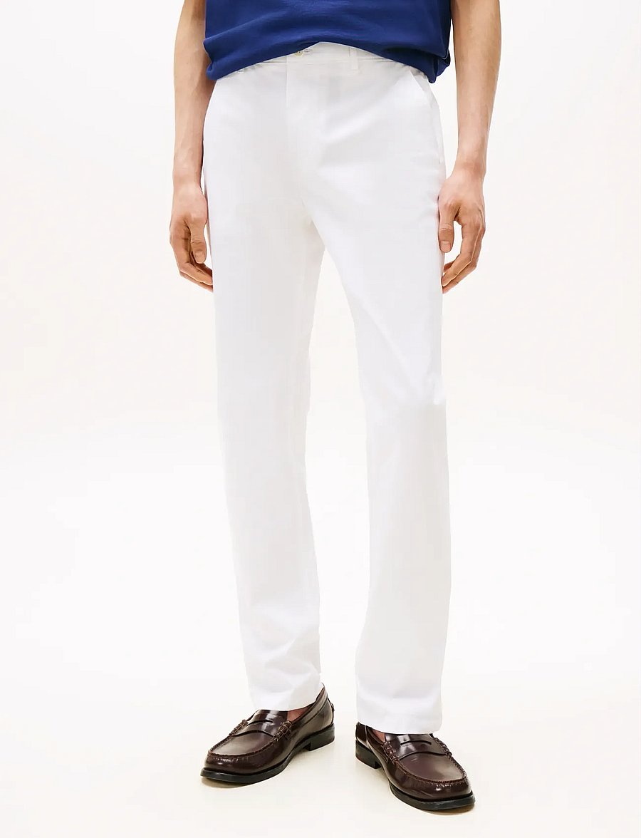 Tommy Hilfiger - DENTON ESSENTIAL TWILL - chino-püksid - th optic white - 5