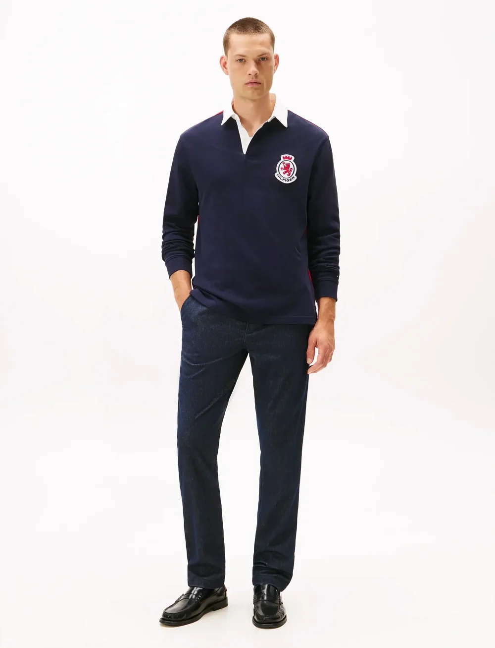 Tommy Hilfiger - DENTON BRUSHED MARL - chinos - desert sky - 0