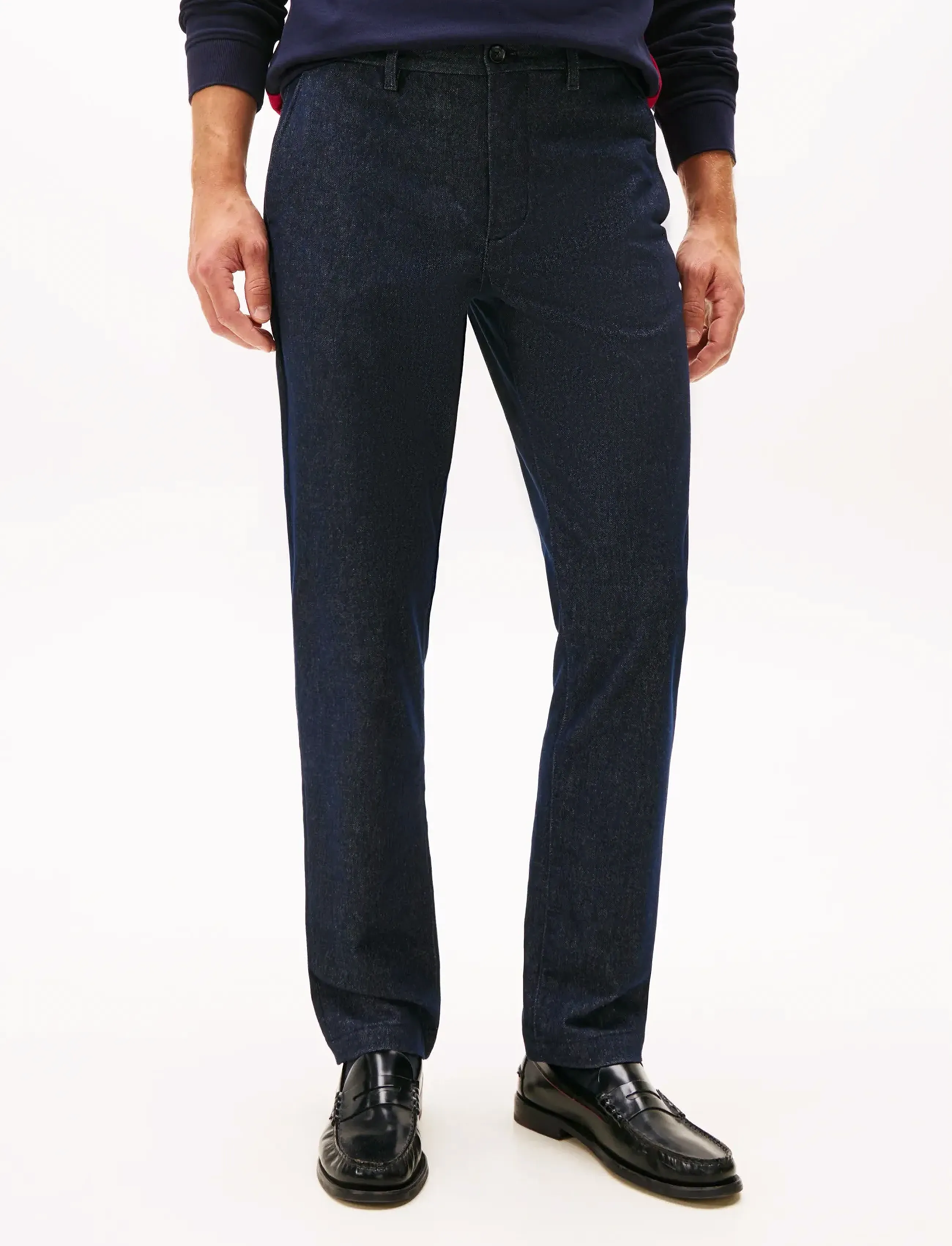Tommy Hilfiger - DENTON BRUSHED MARL - chinos - desert sky - 4