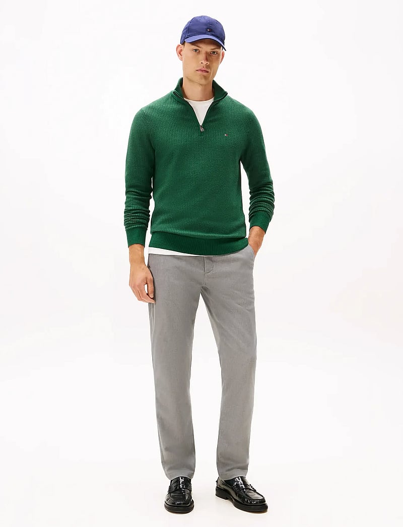 Tommy Hilfiger - DENTON BRUSHED MARL - chinos - hydrogen grey - 0