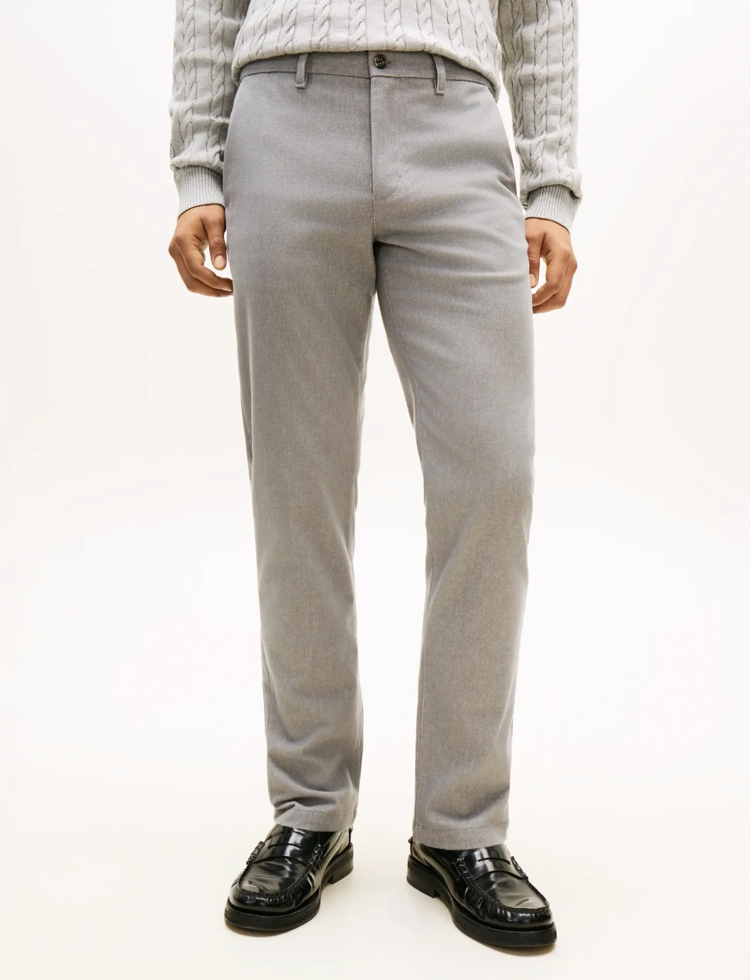 Tommy Hilfiger DENTON BRUSHED MARL - Kleidung - HYDROGEN GREY / grey