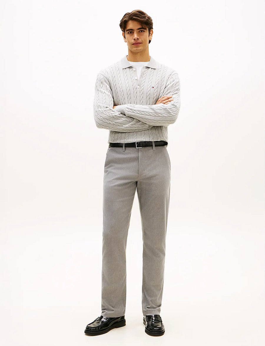 Tommy Hilfiger - DENTON BRUSHED MARL - chinos - hydrogen grey - 2