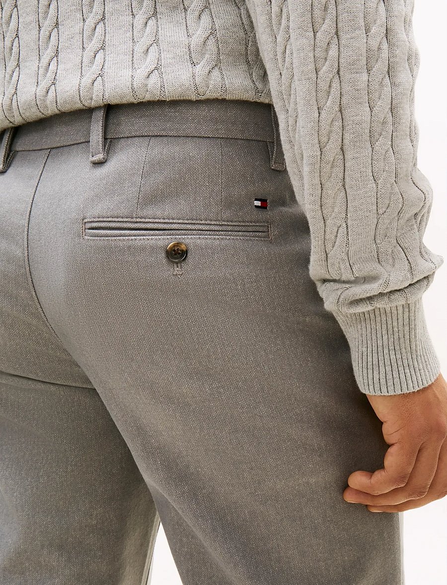 Tommy Hilfiger - DENTON BRUSHED MARL - chinos - hydrogen grey - 3