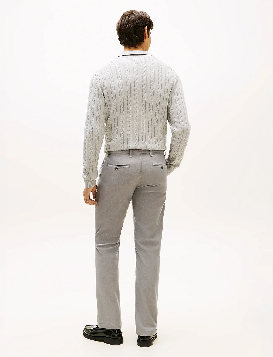 Tommy Hilfiger - DENTON BRUSHED MARL - chinos - hydrogen grey - 4