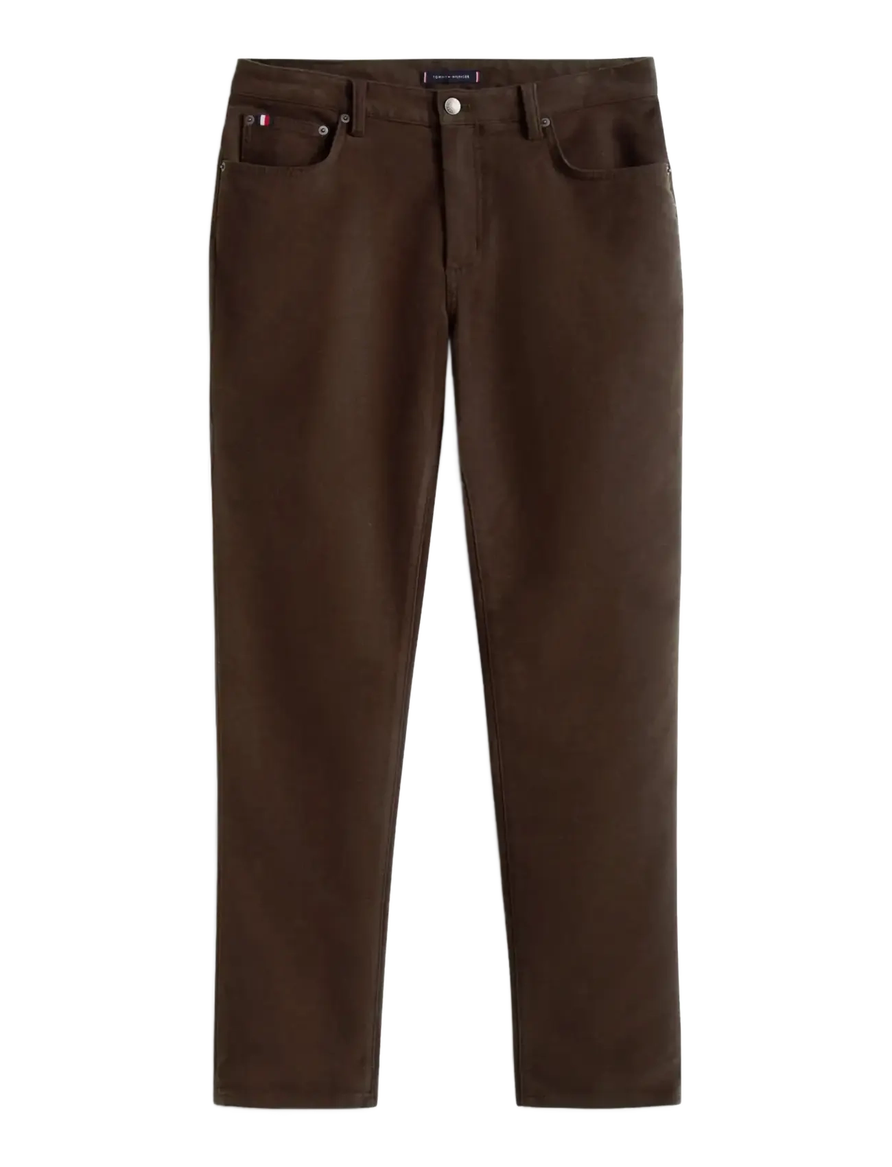 Tommy Hilfiger DENTON 5PKT MOLESKIN - Casual byxor - DARK BROWN / brown