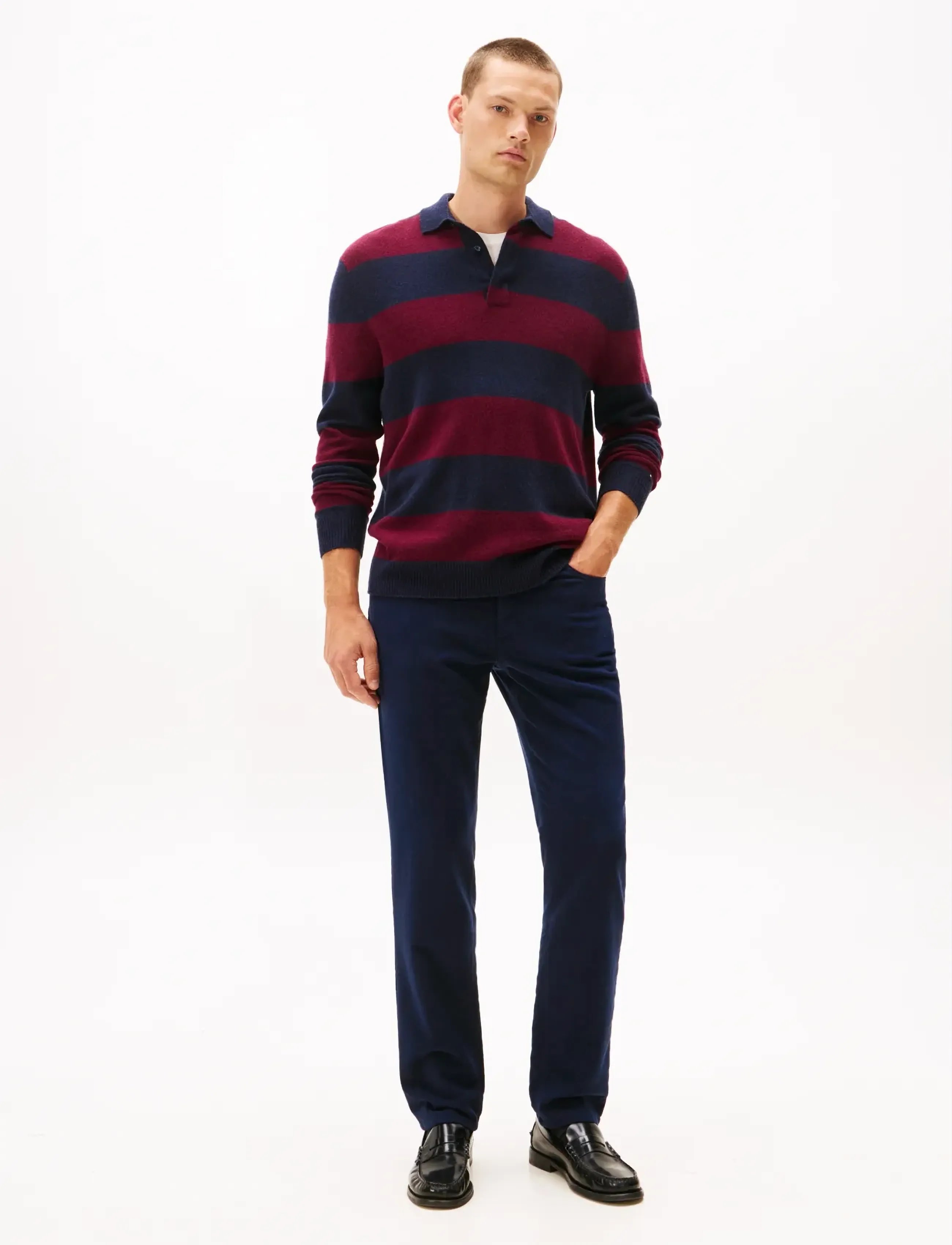 Tommy Hilfiger - DENTON 5PKT MOLESKIN - casual trousers - dark night navy - 2