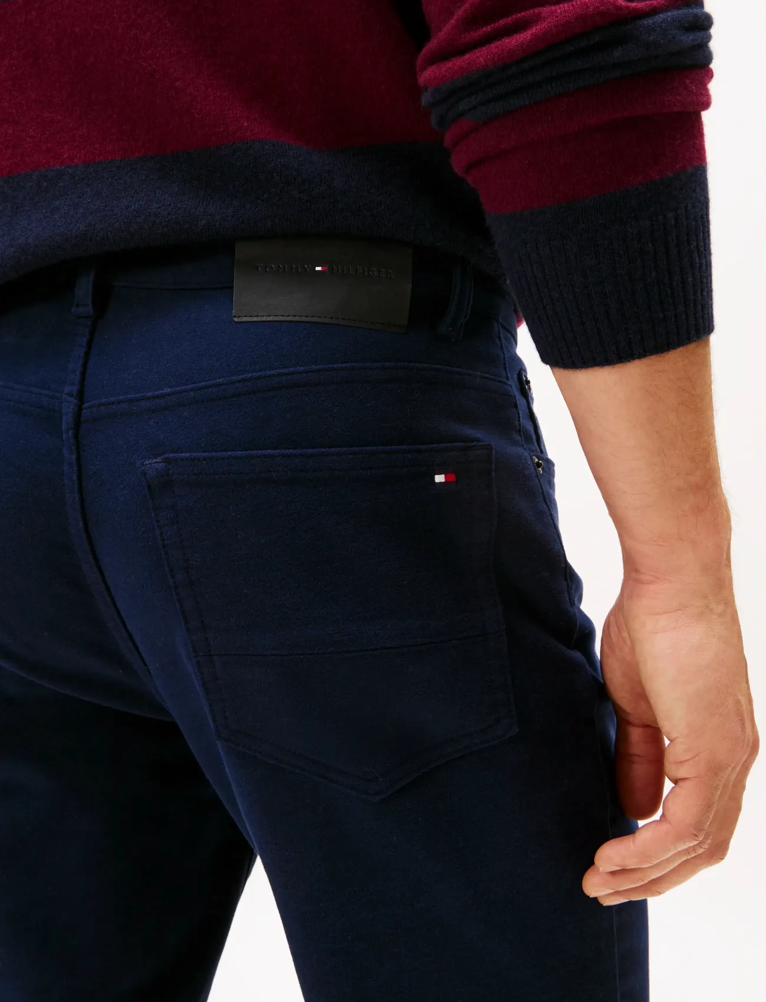 Tommy Hilfiger - DENTON 5PKT MOLESKIN - casual trousers - dark night navy - 4