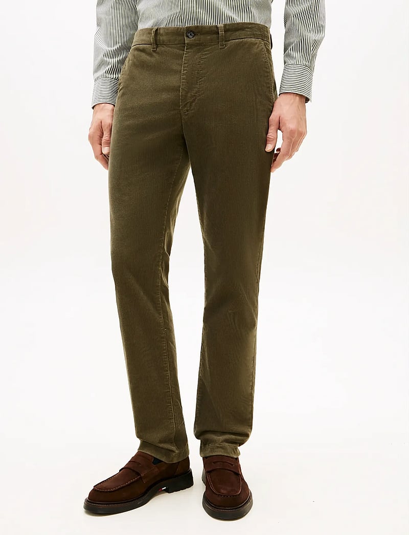 Tommy Hilfiger - DENTON PD CORDUROY - chinos - battle green - 0