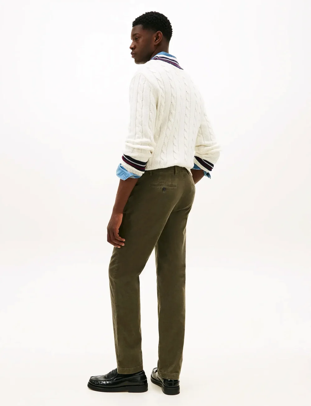 Tommy Hilfiger - DENTON PD CORDUROY - chinos - battle green - 2