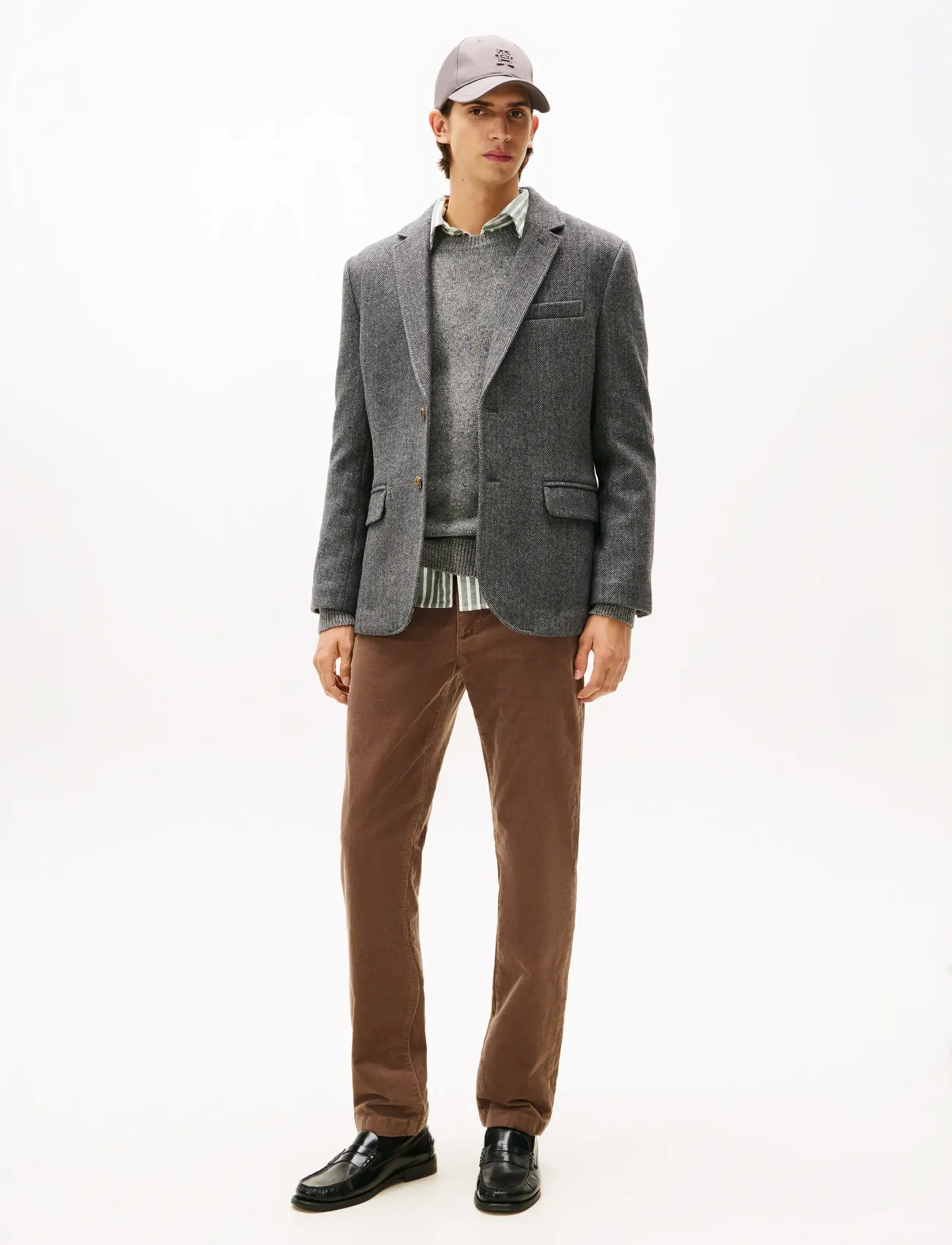 Tommy Hilfiger DENTON PD CORDUROY - Chinos - DARK BEIGE CORD / brown