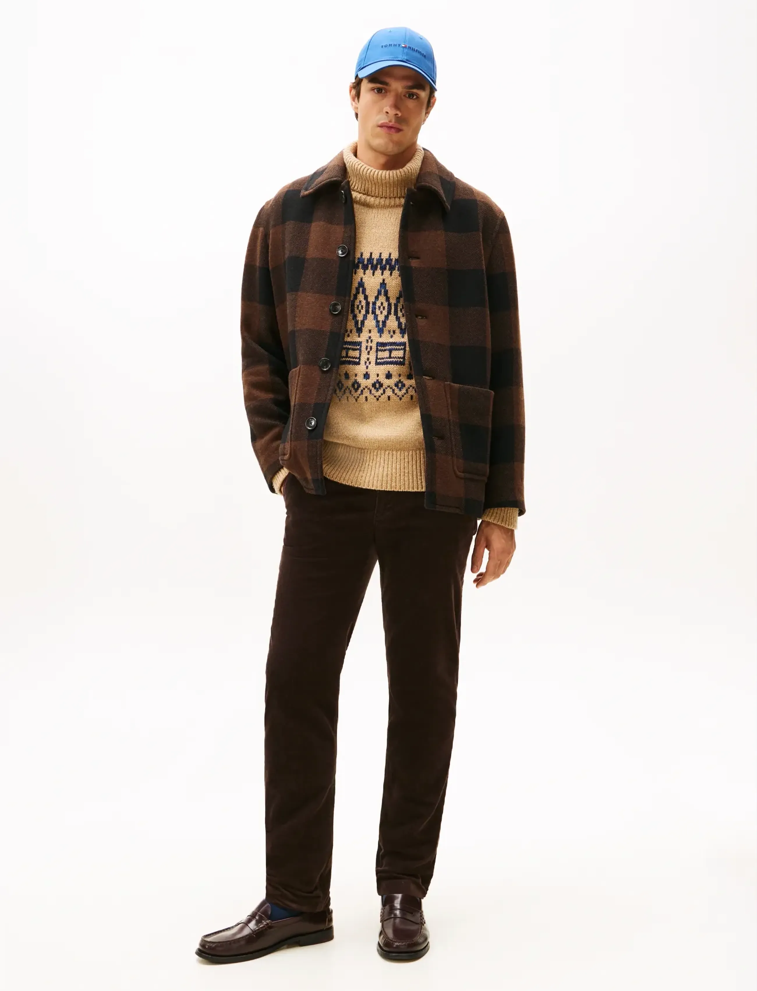 Tommy Hilfiger DENTON PD CORDUROY - Tommy Hilfiger - DARK BROWN CORD / brown