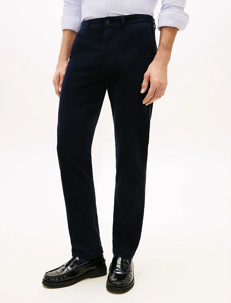 Tommy Hilfiger - DENTON PD CORDUROY - chinos - dark night navy cord - 0