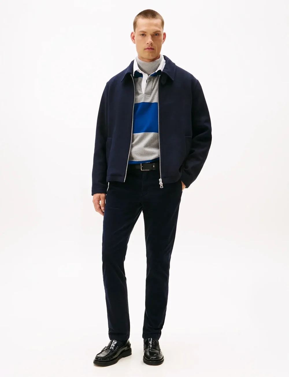 Tommy Hilfiger - DENTON PD CORDUROY - chinos - dark night navy cord - 0