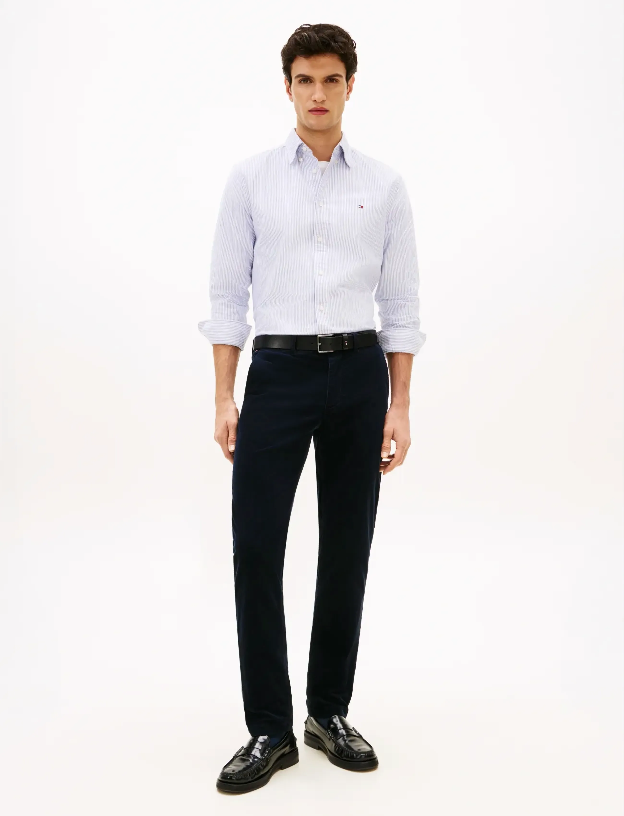 Tommy Hilfiger - DENTON PD CORDUROY - chino püksid - dark night navy cord - 2