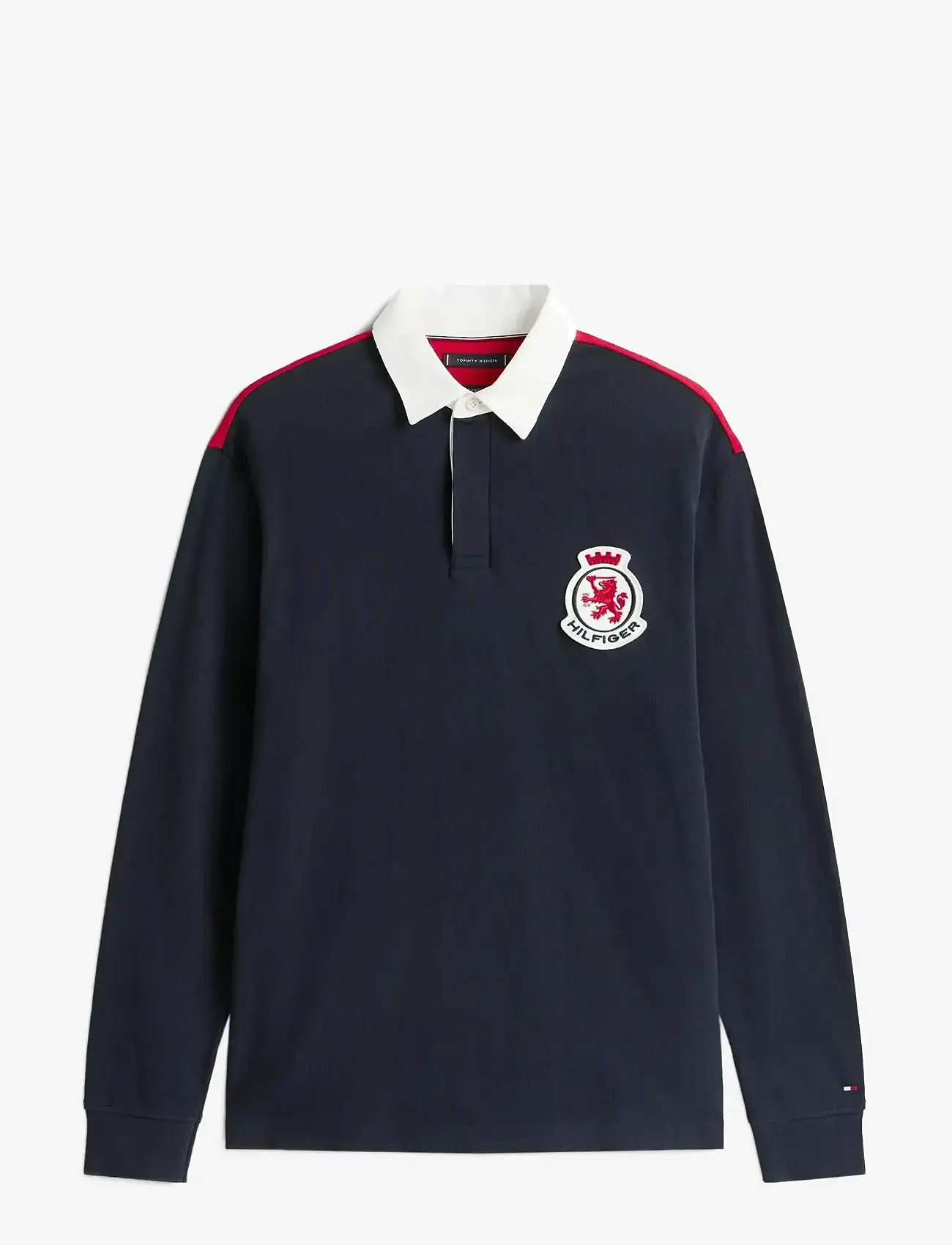 Tommy Hilfiger - LS RWB BLOCKING POLO - långärmade pikéer - desert sky - 0