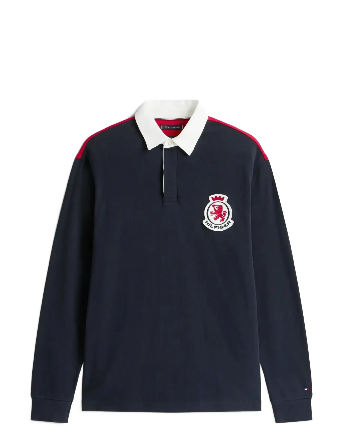 Tommy Hilfiger LS RWB BLOCKING POLO - Pikéer - DESERT SKY / navy