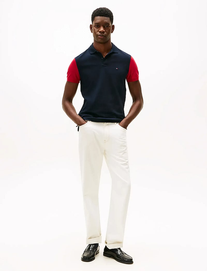 Tommy Hilfiger - RWB BLOCKING REG POLO - kortärmade pikéer - desert sky - 4