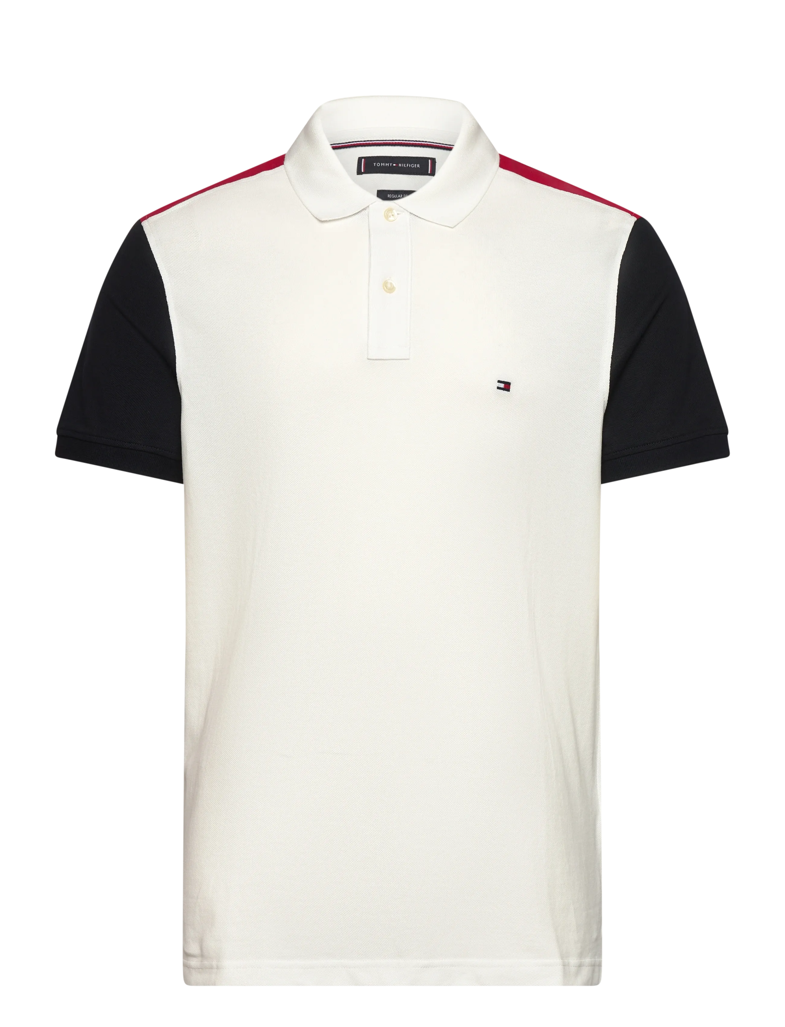 Tommy Hilfiger RWB BLOCKING REG POLO - Pikéer - ECRU / white