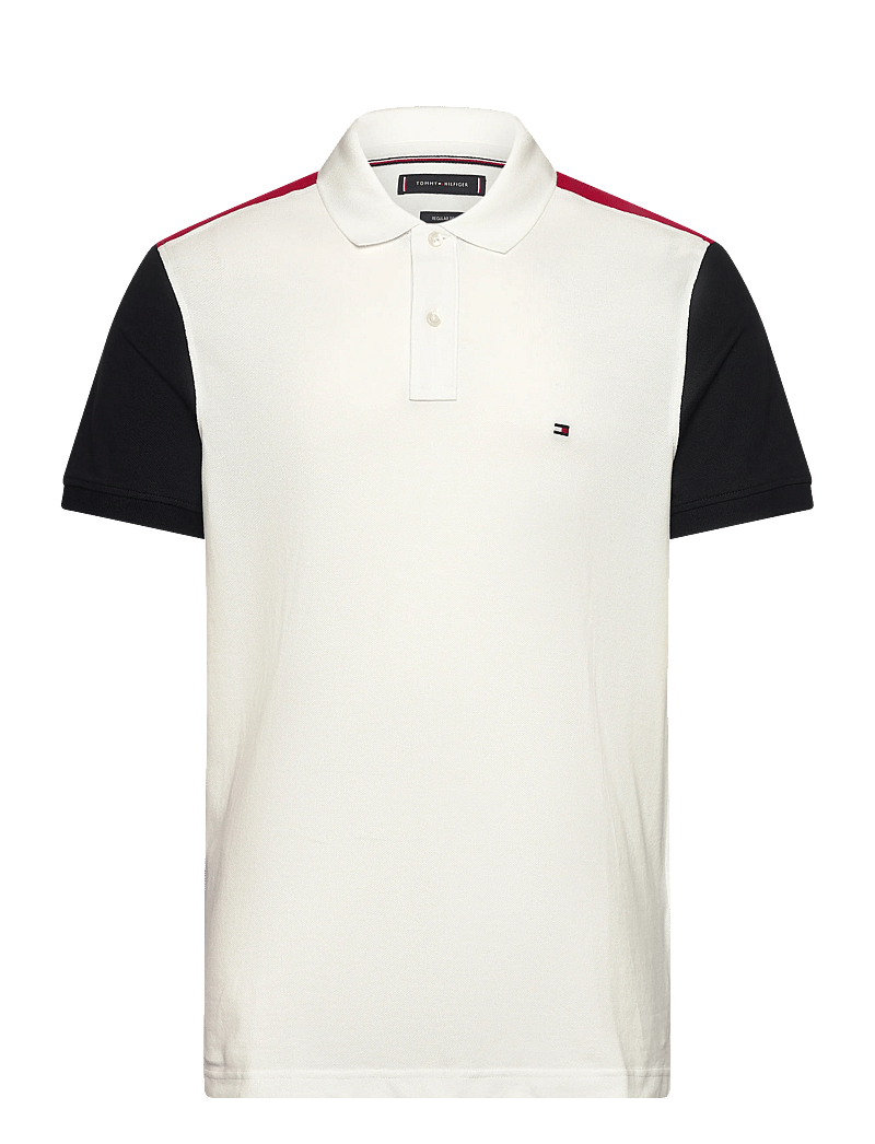 Tommy Hilfiger - RWB BLOCKING REG POLO - kortärmade pikéer - ecru - 1