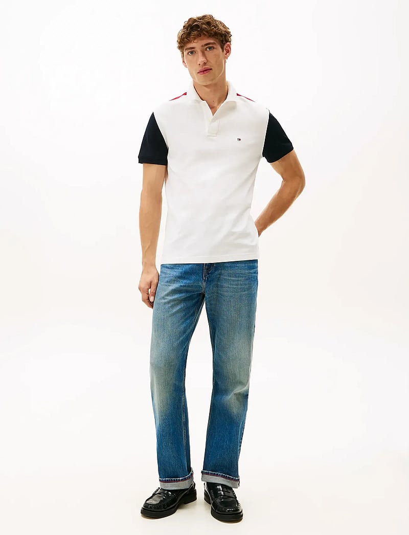 Tommy Hilfiger - RWB BLOCKING REG POLO - kortärmade pikéer - ecru - 3