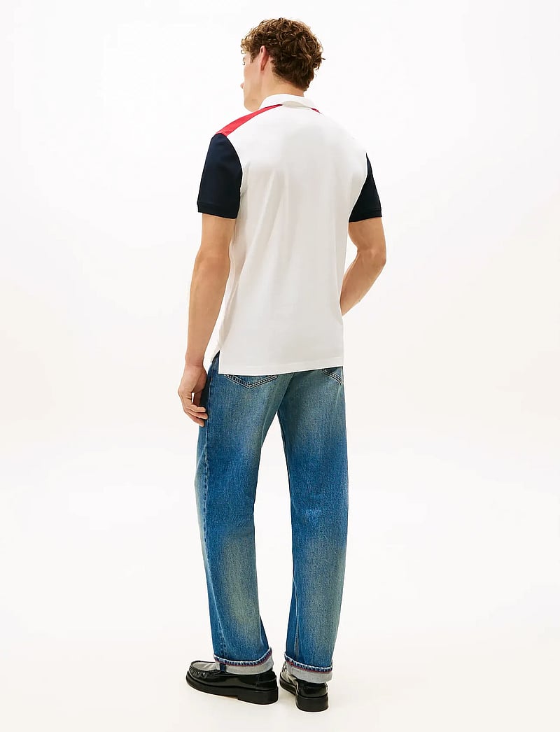 Tommy Hilfiger - RWB BLOCKING REG POLO - kortärmade pikéer - ecru - 4