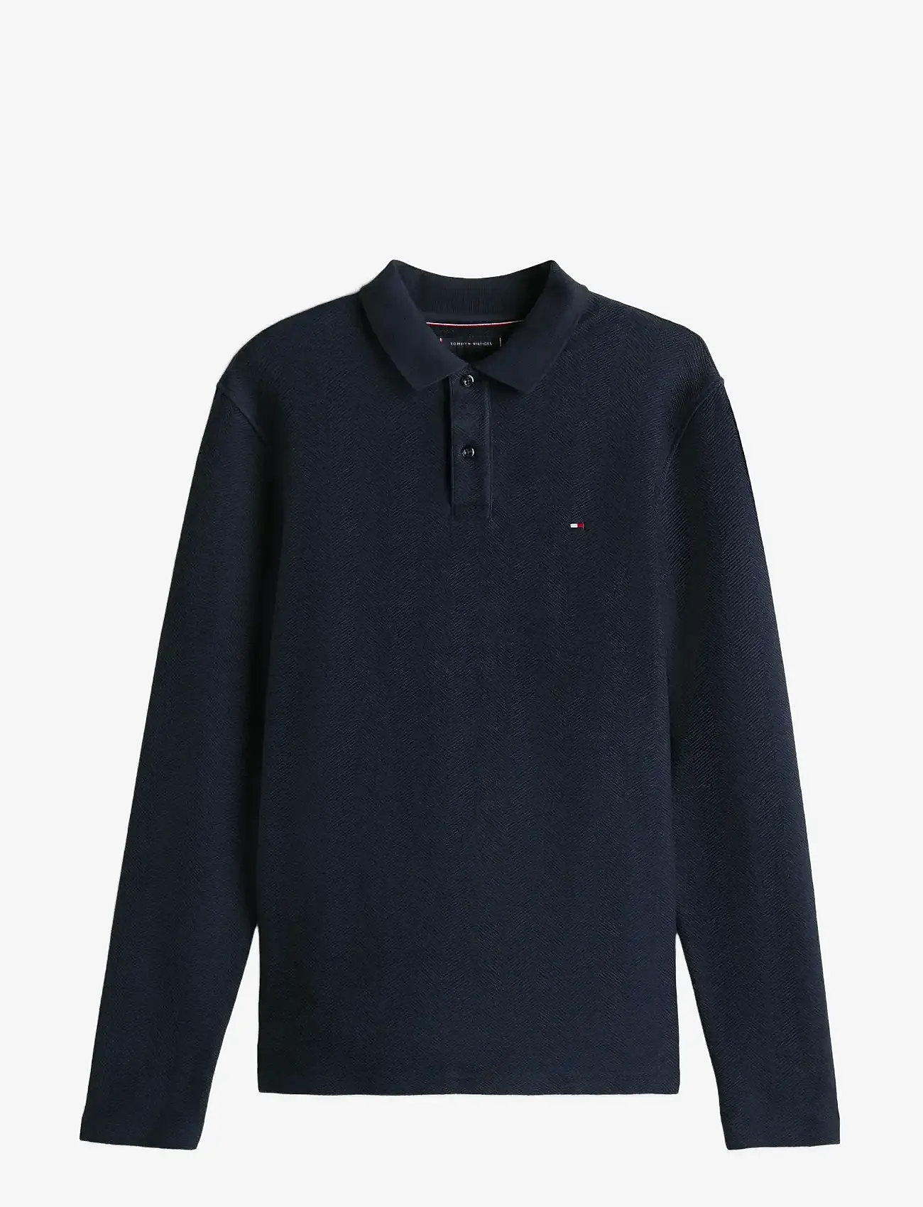 Tommy Hilfiger - LS HERRINGBONE REG POLO - pikkade varrukatega polod - desert sky - 0