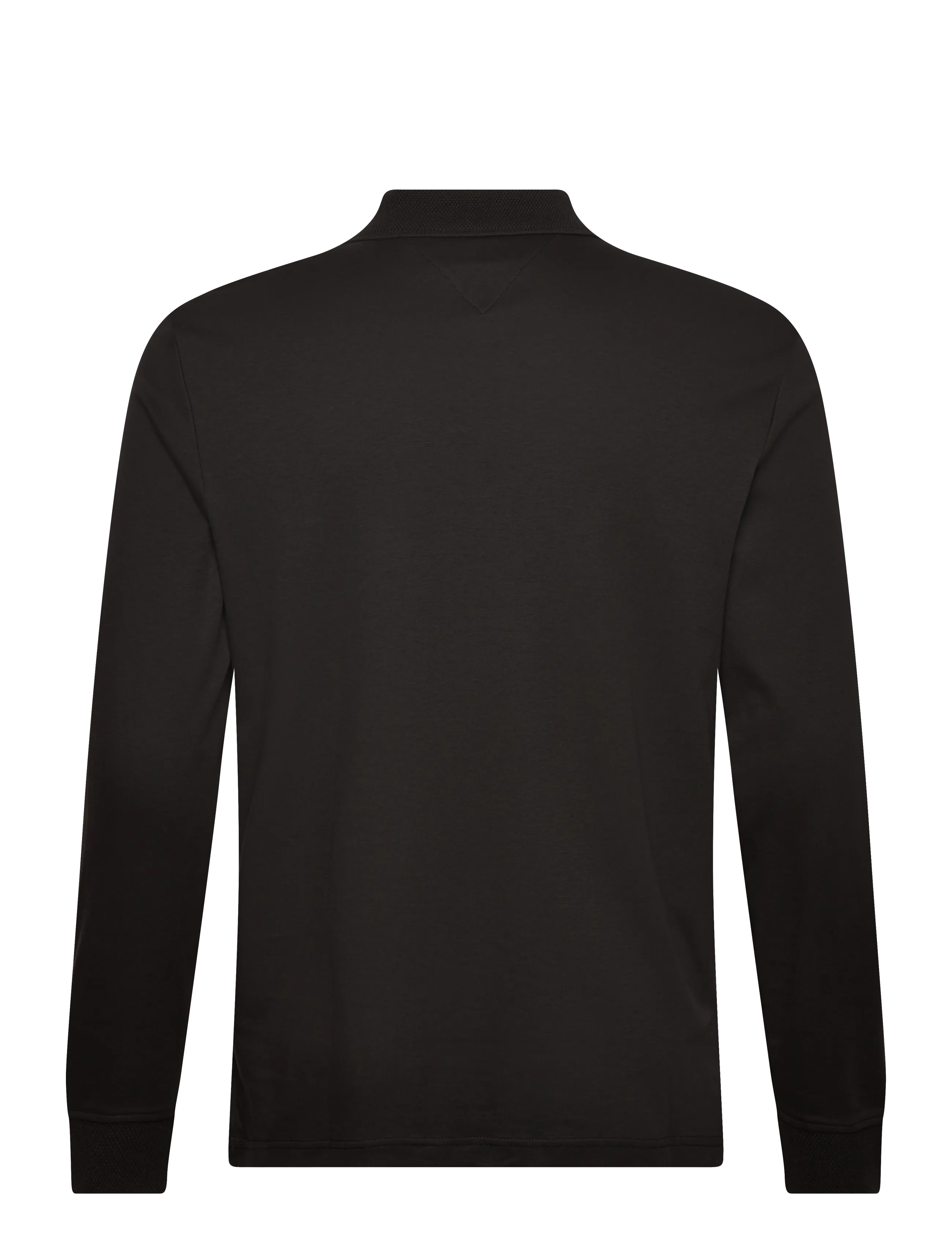 Tommy Hilfiger - LS ZIP INTERLOCK REG POLO - long-sleeved polos - black - 2