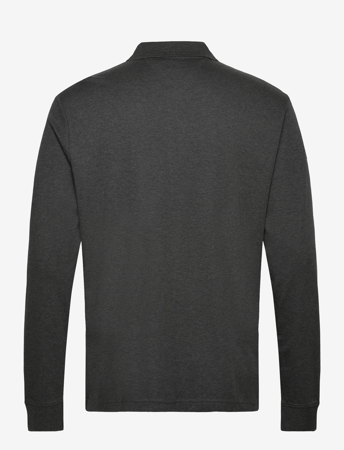 Tommy Hilfiger - LS ZIP INTERLOCK REG POLO - langærmede poloer - dark grey heather - 2