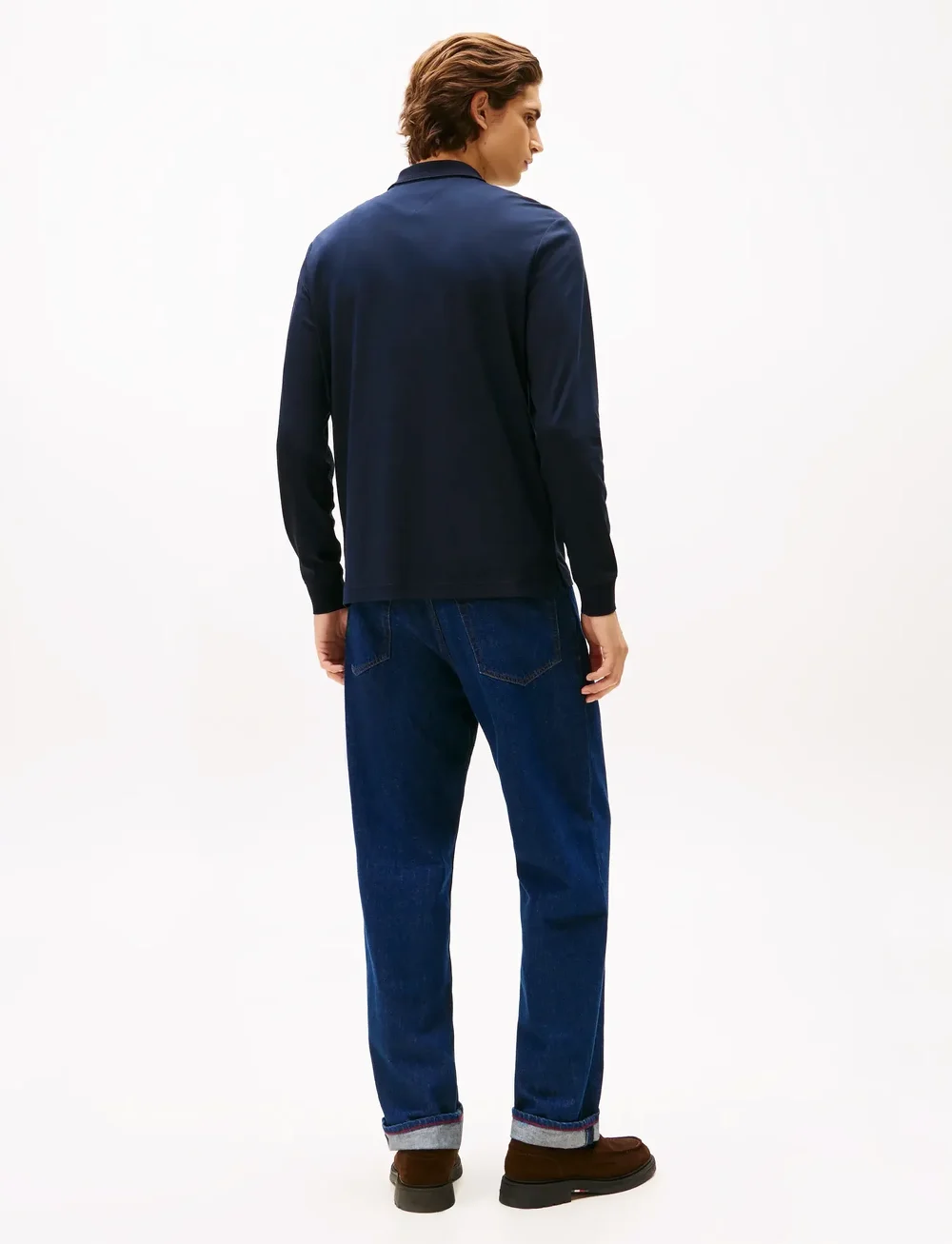 Tommy Hilfiger - LS ZIP INTERLOCK REG POLO - langærmede poloer - desert sky - 4