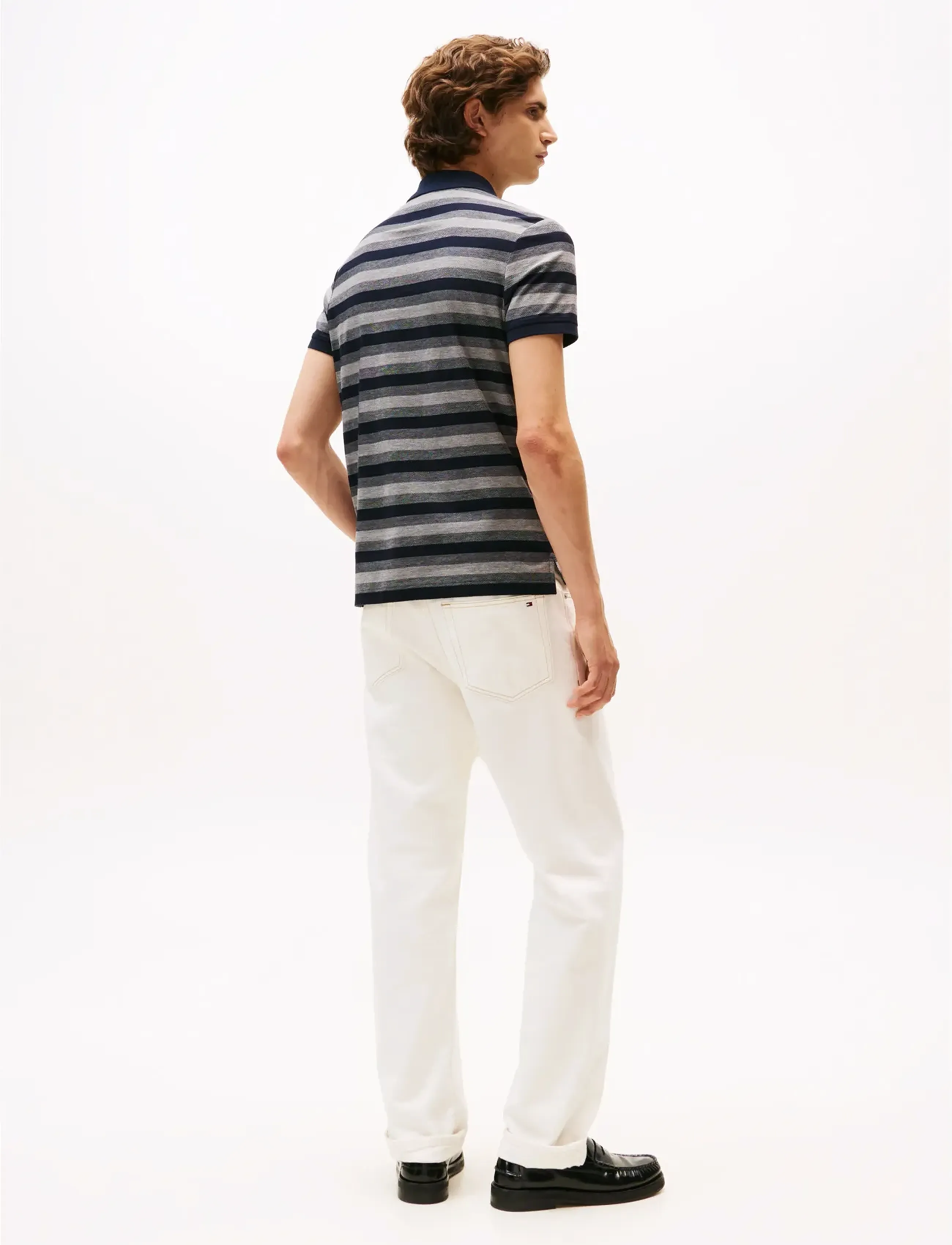 Tommy Hilfiger - STRIPE STRUCTURE REG POLO - kurzärmelig - desert sky   mid grey htr - 3