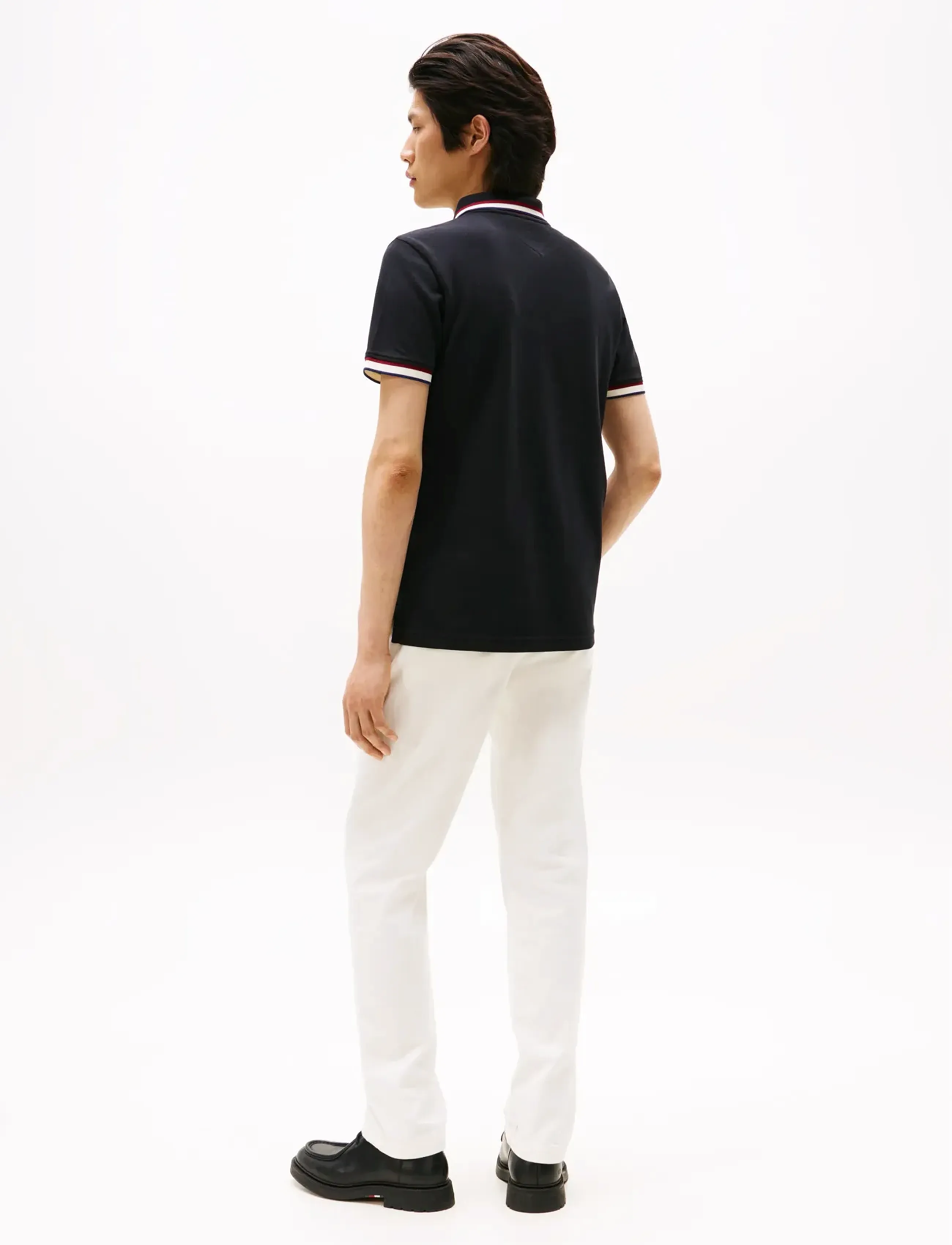 Tommy Hilfiger - CUFF INTEREST SLIM FIT POLO - kortermede - black - 3