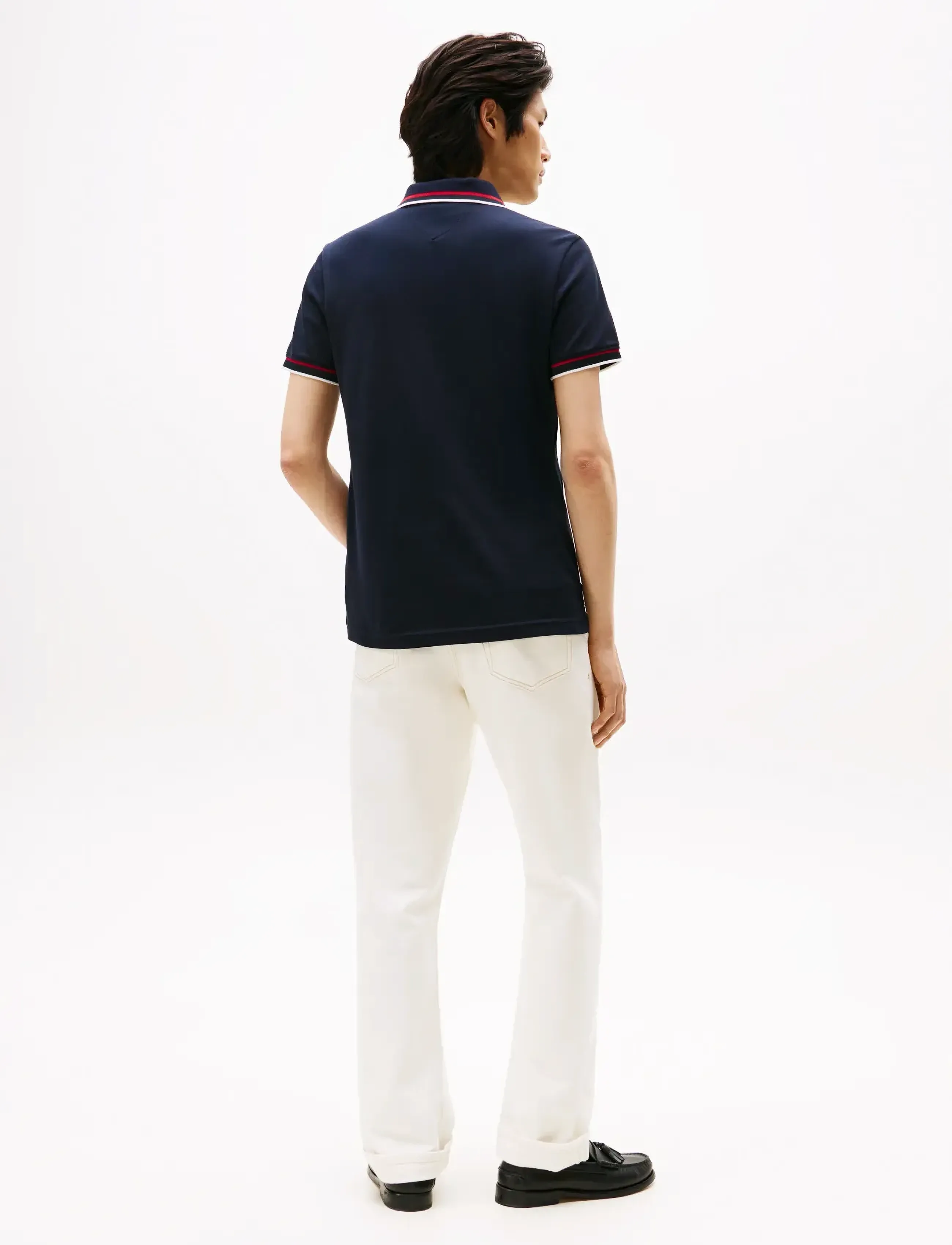 Tommy Hilfiger - CUFF INTEREST SLIM FIT POLO - kortærmede poloer - desert sky - 3