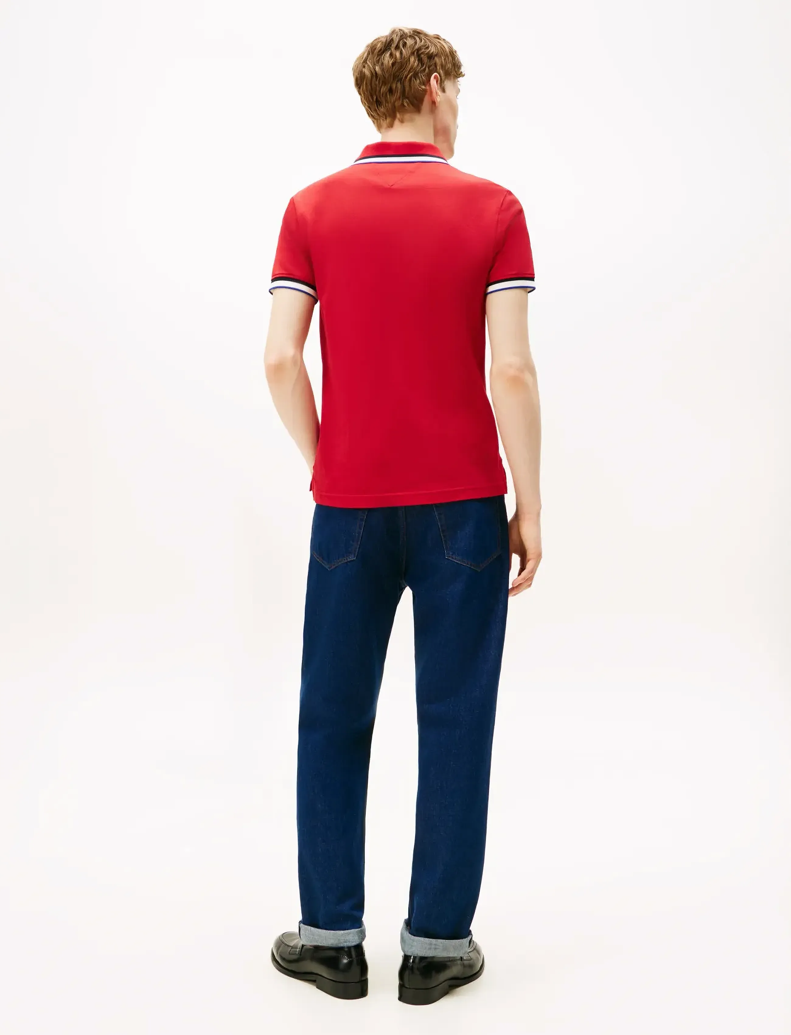 Tommy Hilfiger - CUFF INTEREST SLIM FIT POLO - kurzärmelig - medium red - 3