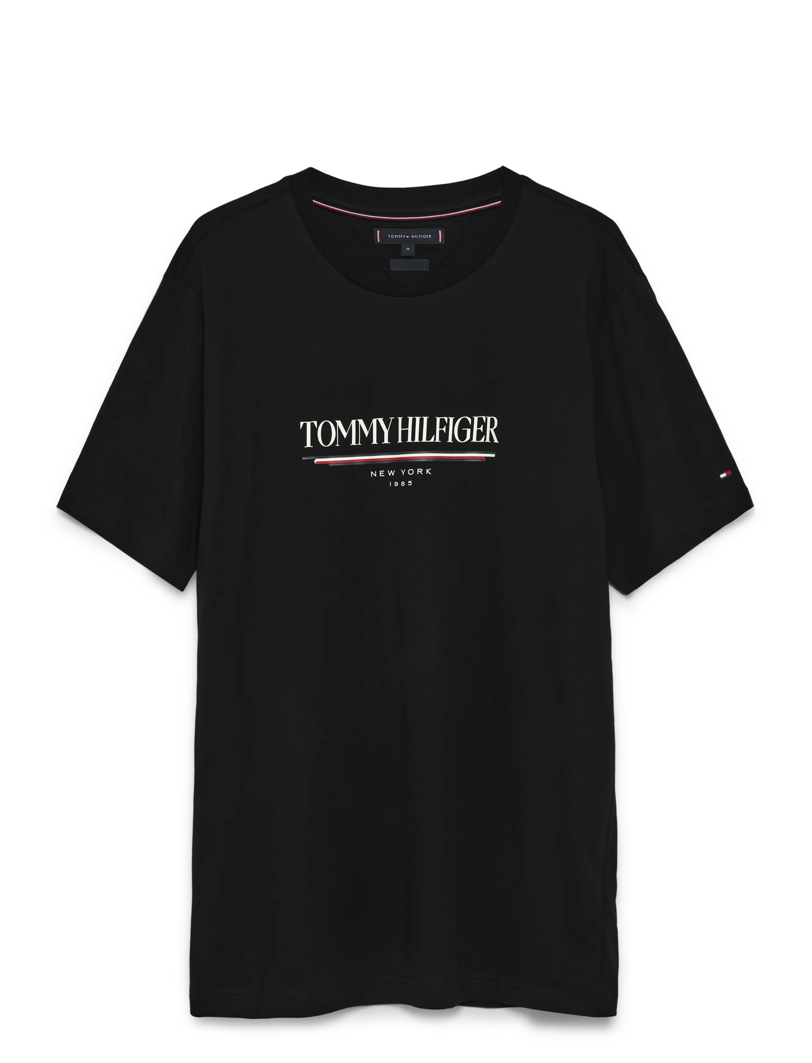 Tommy Hilfiger BRAND LOVE HILFIGER TEE - Julegaver under 300kr - BLACK / grey