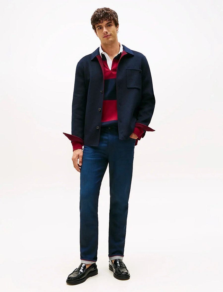 Tommy Hilfiger - STRAIGHT DENTON STR YALE DBLUE - slim-fit jeans - yale dark blue - 0