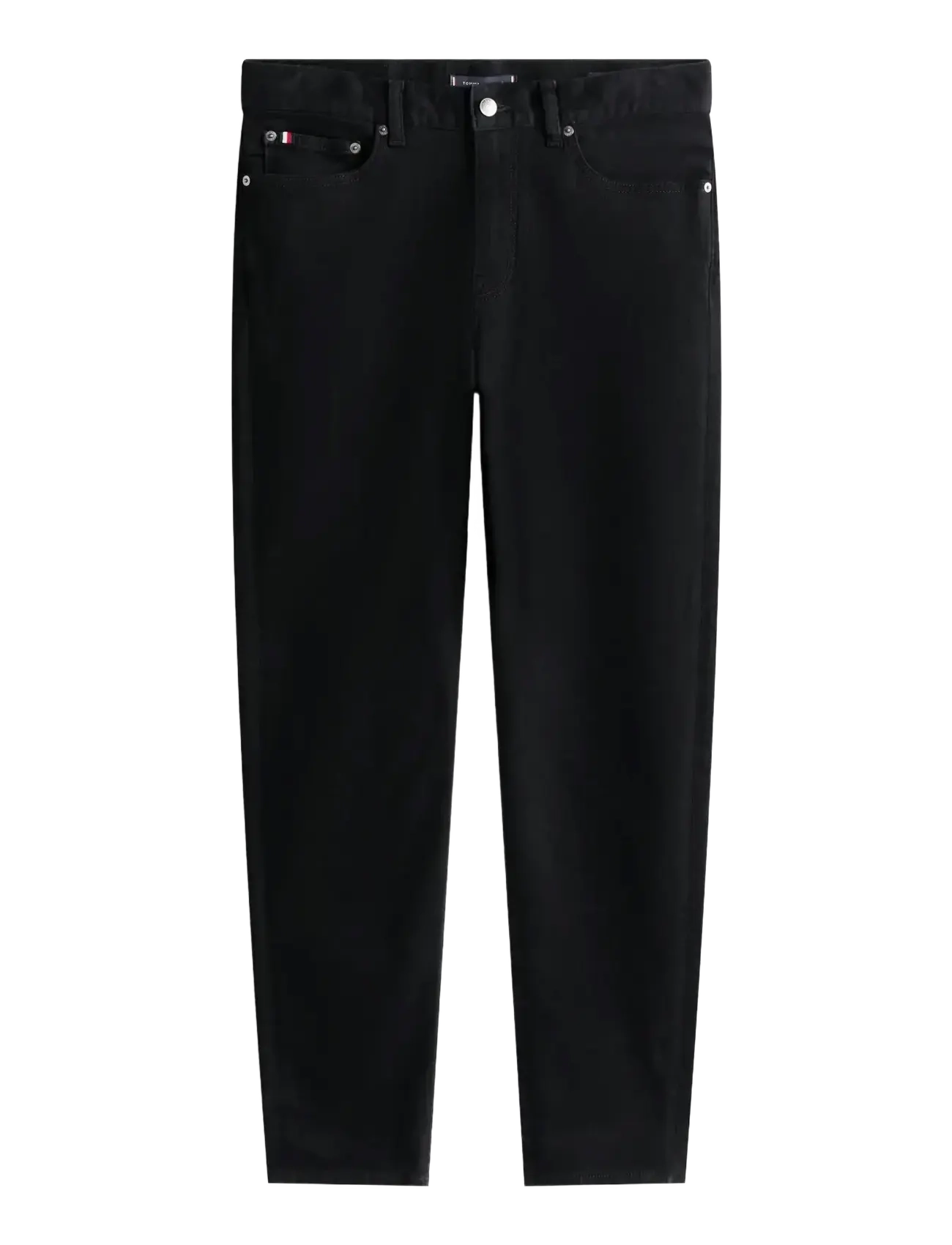 TOMMY HILFIGER Slim Bleecker Pstr Burn Schwarz Schwarz - 32x34 - Herren