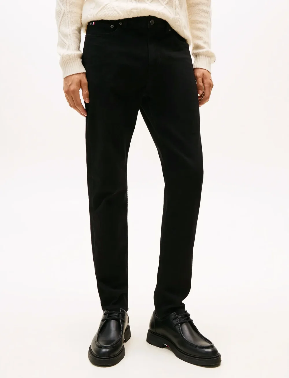 Tommy Hilfiger - SLIM BLEECKER PSTR BURN BLACK - kitsad teksad - burn black - 4