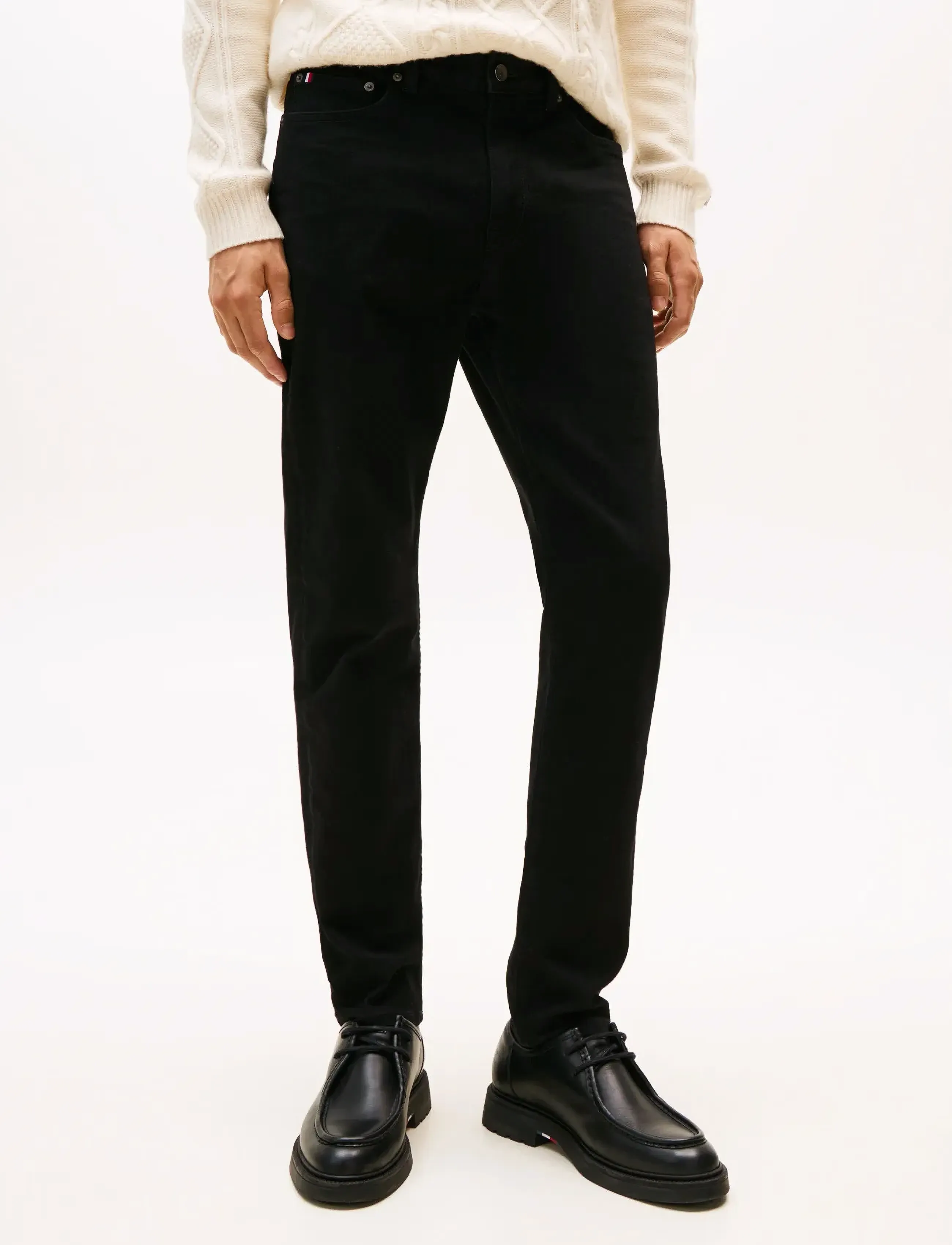 Tommy Hilfiger - SLIM BLEECKER PSTR BURN BLACK - kitsad teksad - burn black - 4