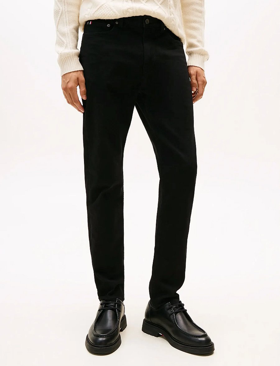 Tommy Hilfiger - SLIM BLEECKER PSTR BURN BLACK - kitsad teksad - burn black - 4