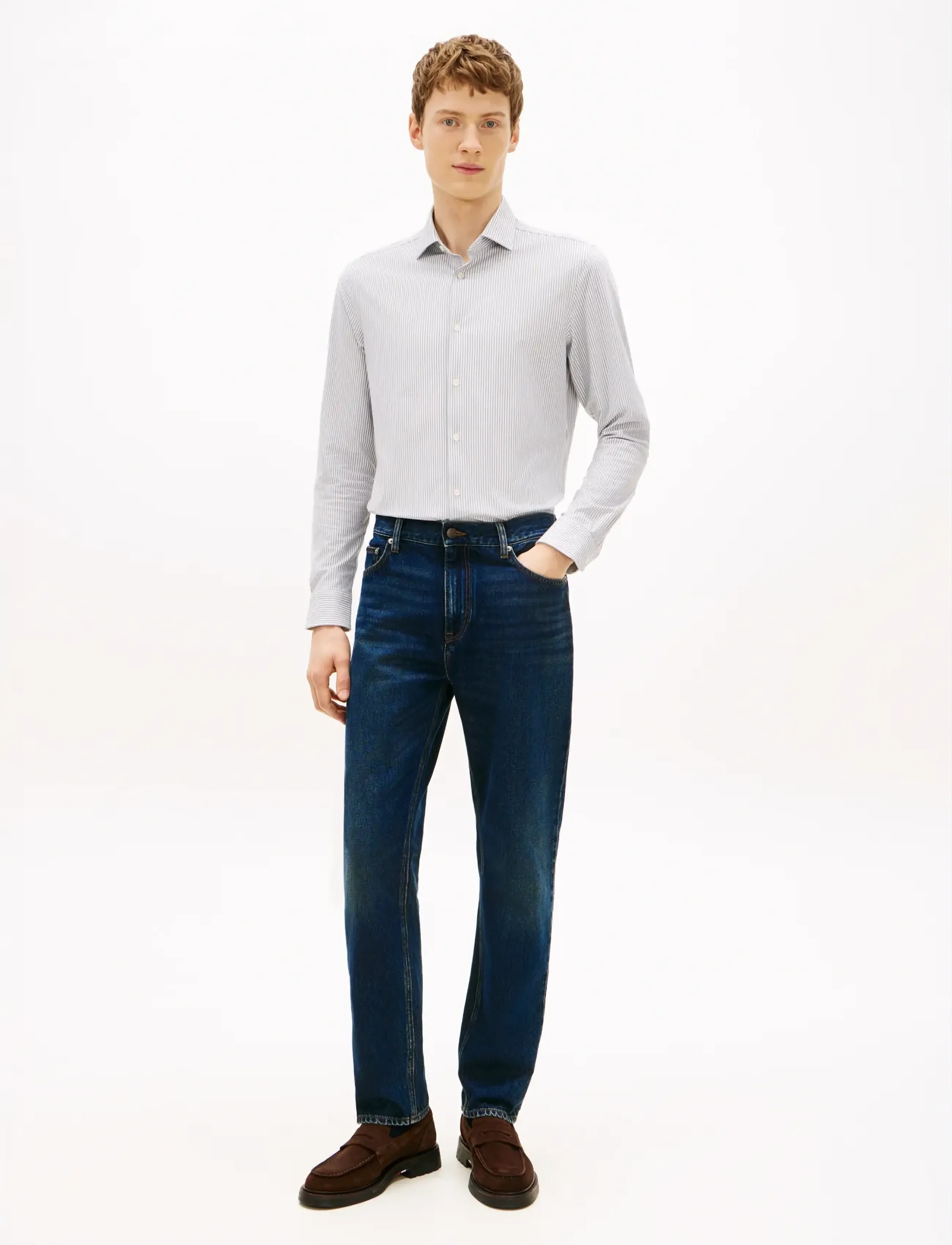 Tommy Hilfiger - REGULAR MERCER RGD BEAR DBLUE - tavalised teksad - bear dark blue - 2