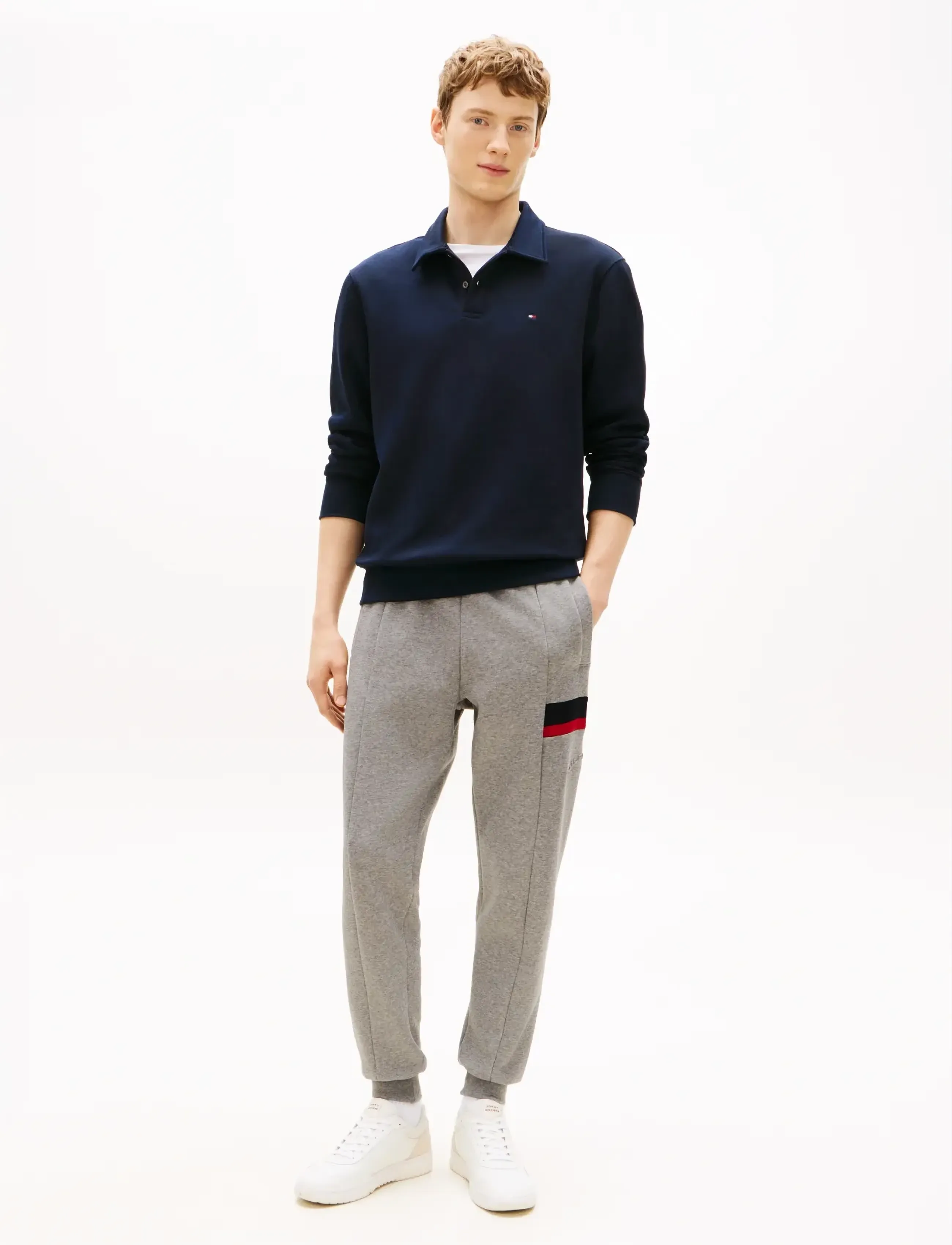 Tommy Hilfiger - RWB INSERT SWEATPANTS - mænd - medium grey heather - 2