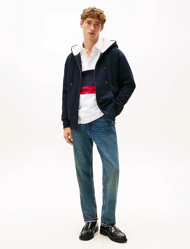 Tommy Hilfiger - TEDDY LINED HDD ZIP THROUGH - hættetrøjer - desert sky - 3