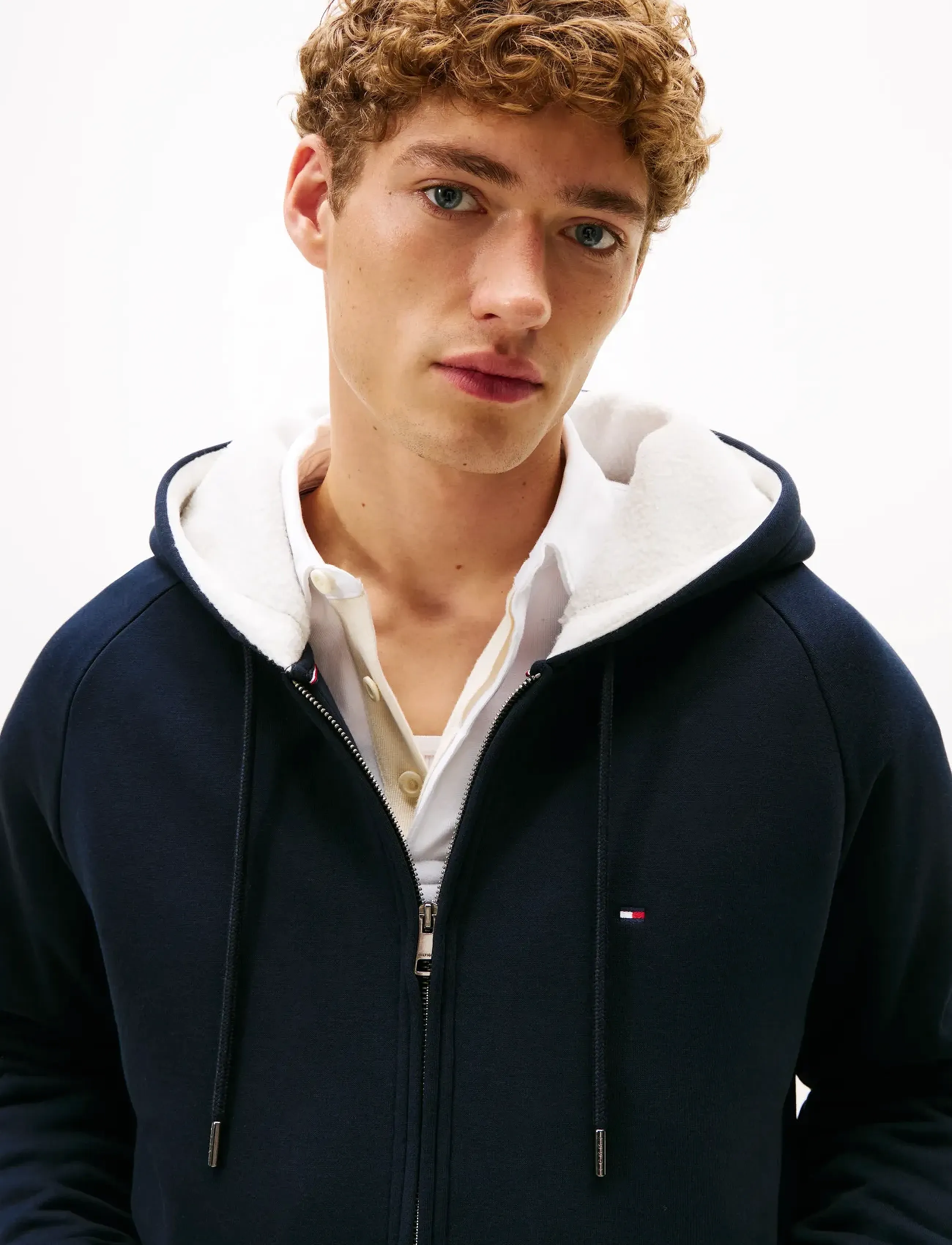 Tommy Hilfiger - TEDDY LINED HDD ZIP THROUGH - truien en hoodies - desert sky - 5