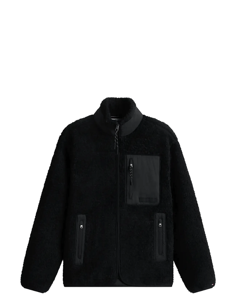 Tommy Hilfiger - TEDDY FLEECE ZIP THROUGH - fleece-pullover - black - 1
