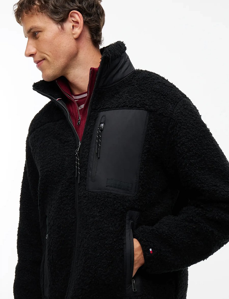 Tommy Hilfiger - TEDDY FLEECE ZIP THROUGH - fleece-pullover - black - 3