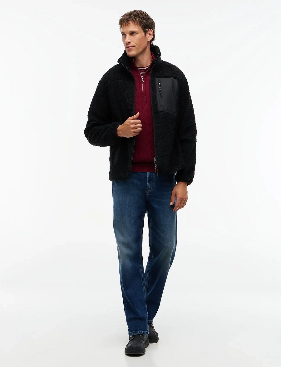 Tommy Hilfiger - TEDDY FLEECE ZIP THROUGH - fleece-pullover - black - 4
