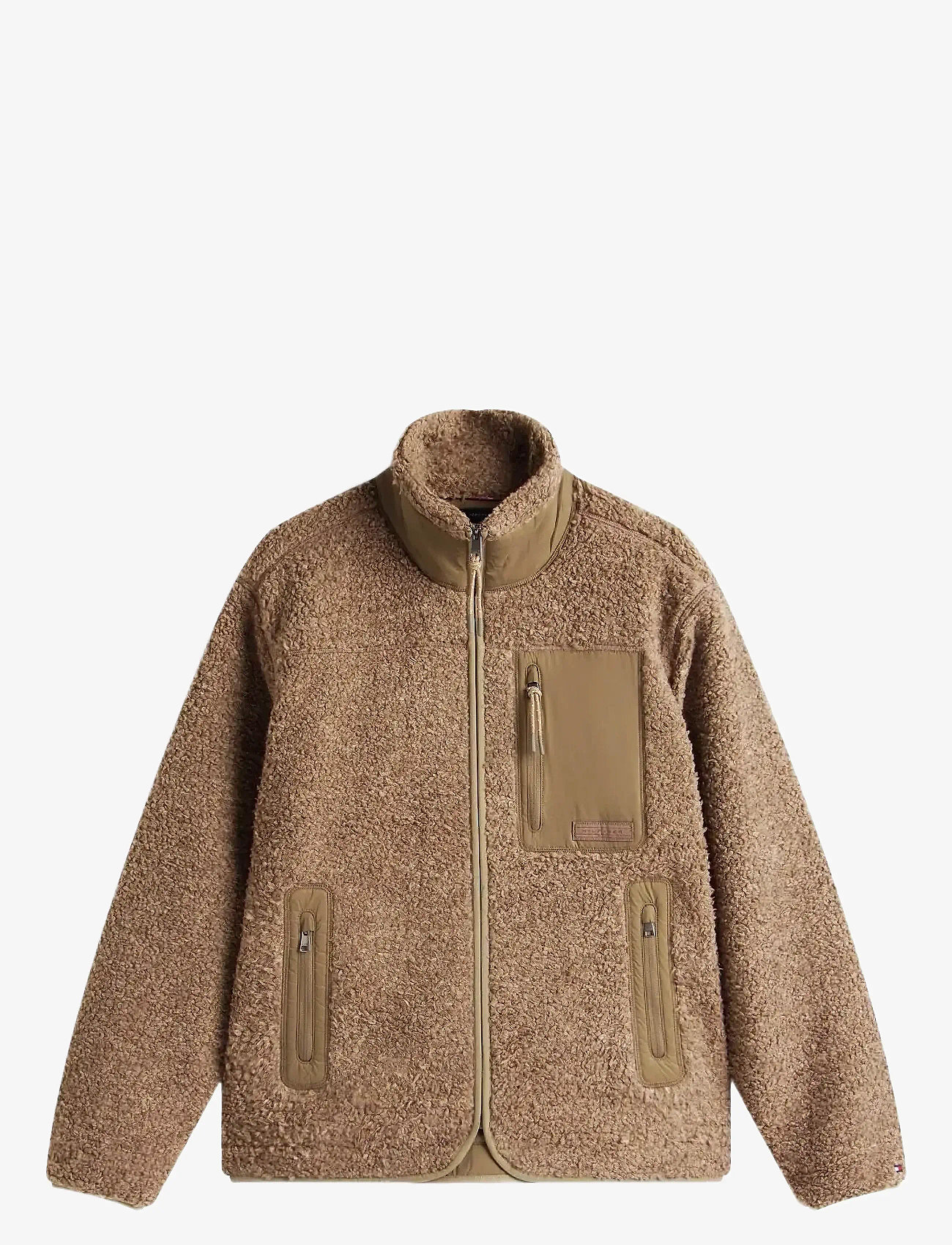 Tommy Hilfiger - TEDDY FLEECE ZIP THROUGH - vestes de printemps - coastal taupe - 1