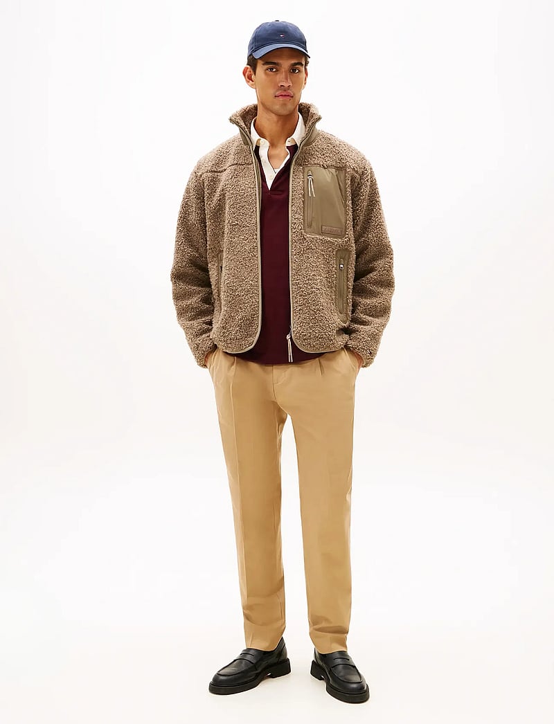 Tommy Hilfiger - TEDDY FLEECE ZIP THROUGH - vestes de printemps - coastal taupe - 2