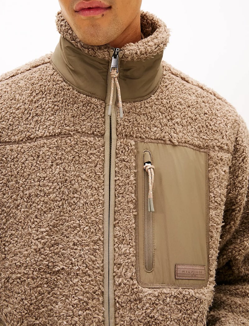 Tommy Hilfiger - TEDDY FLEECE ZIP THROUGH - vestes de printemps - coastal taupe - 4